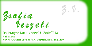 zsofia veszeli business card